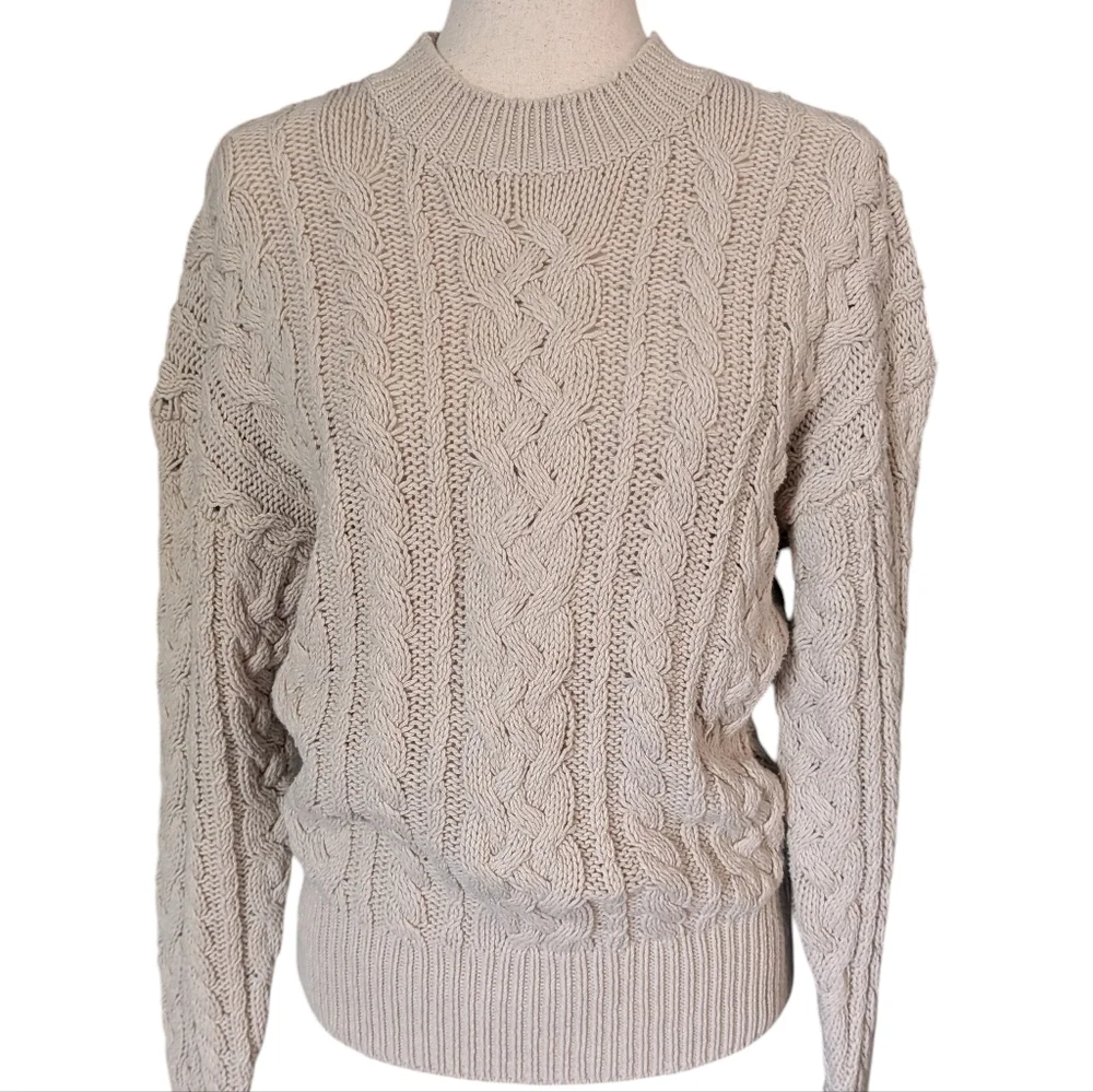 Reformation Sam Oversized Cable Knit Sweater - Picture 8 of 13